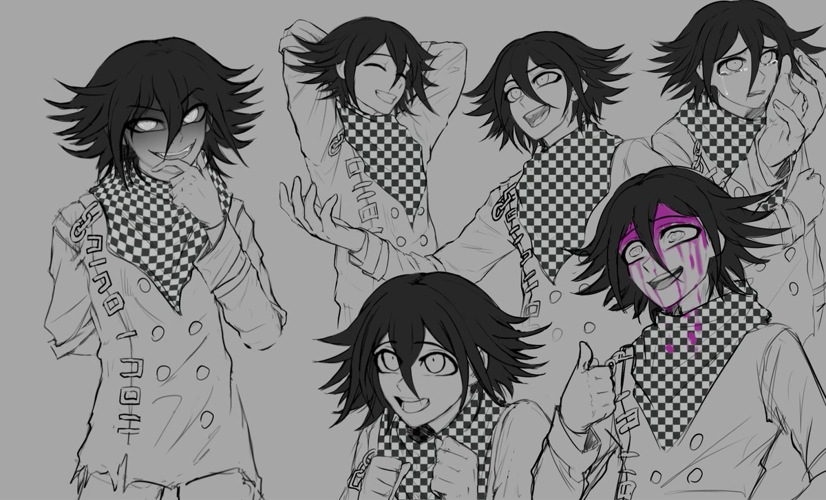 #KokichiOuma #Kokichi Some nishishi sketches 🏁