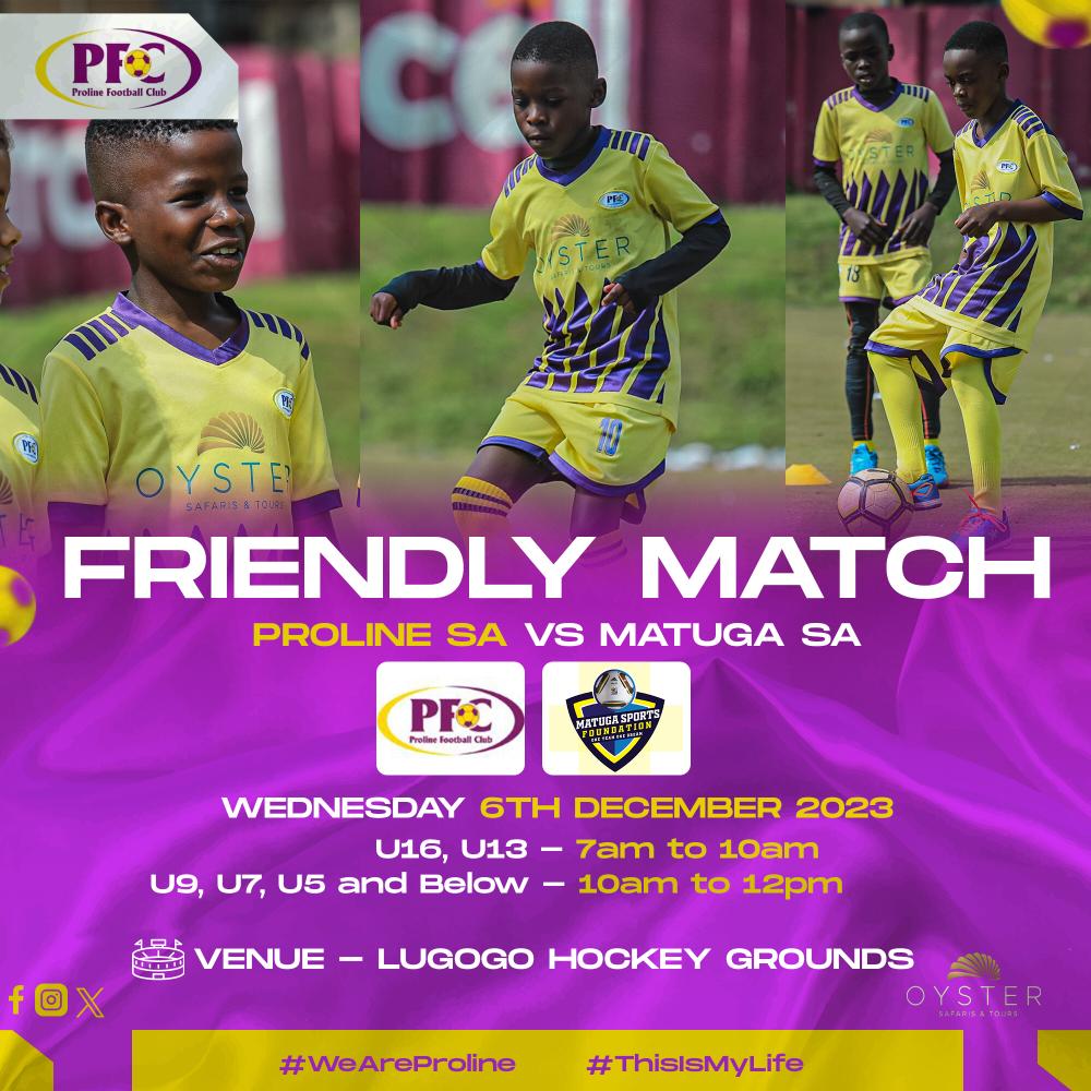 ProlineFC's tweet photo. We welcome Matuga Soccer Academy this Wednesday 🔥
#ProlineSoccerAcademy
#OneBloodOneFamily❤️💪 https://t.co/pISdvjG7Sq