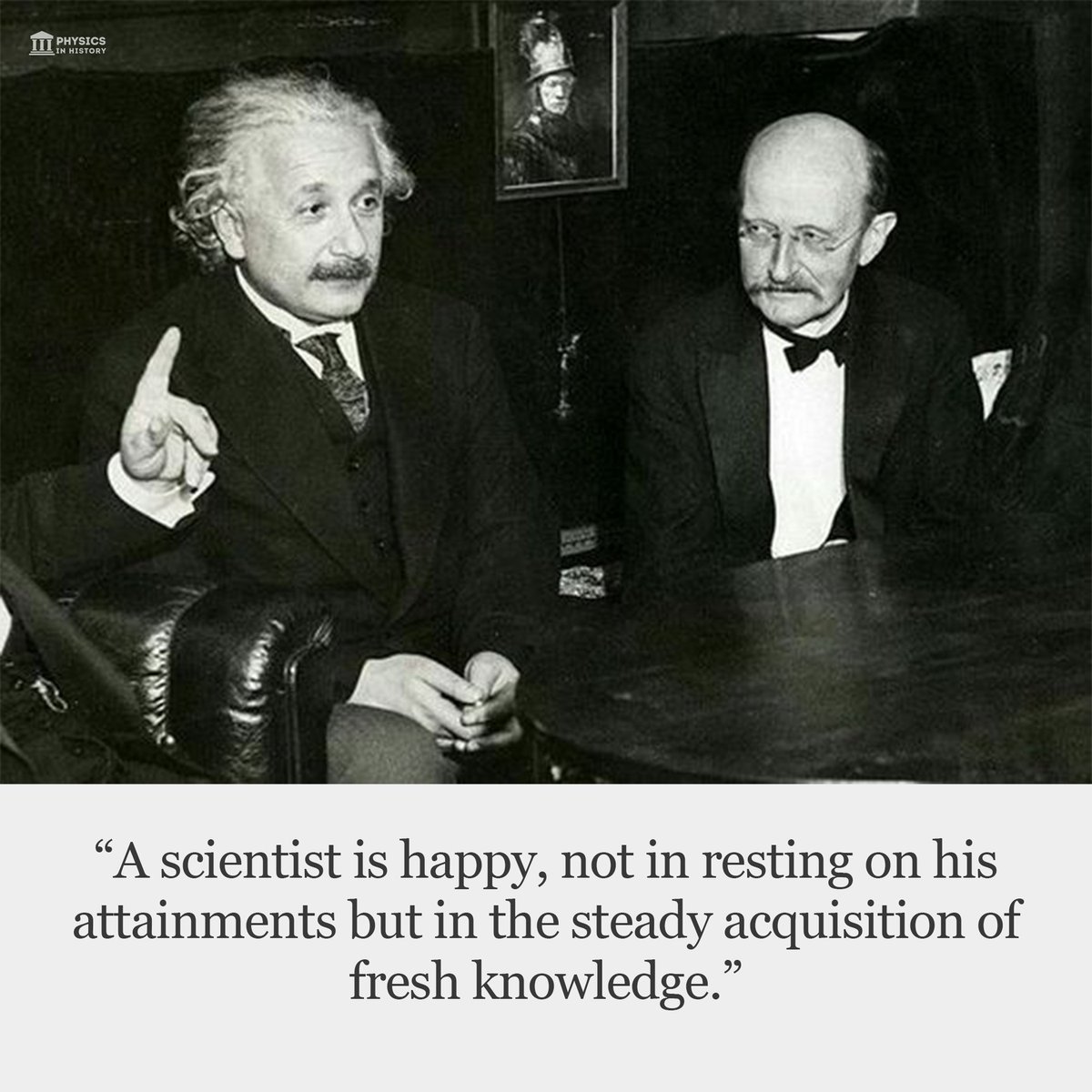 Max Planck on the happiness of a scientist 💭