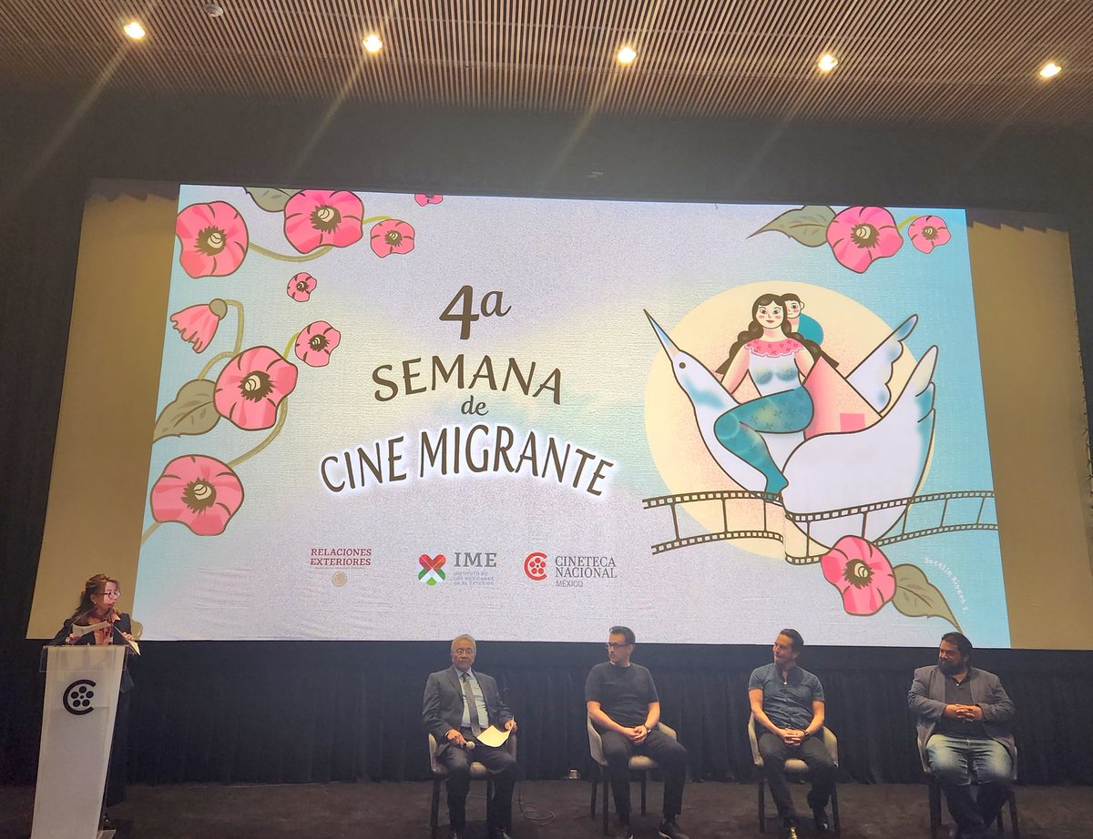 IME_SRE's tweet image. Con gran éxito comenzó la 4ta Semana de Cine Migrante en la @CinetecaMexico con la participación de los creadores y creadoras de:
🎬El corrido de Tita y las máquinas de Miguel Caballero
🎬La Frontera de Erika Oregel
🎬El espíritu de las danzas de Adán Ávalos #OrgulloMexicano