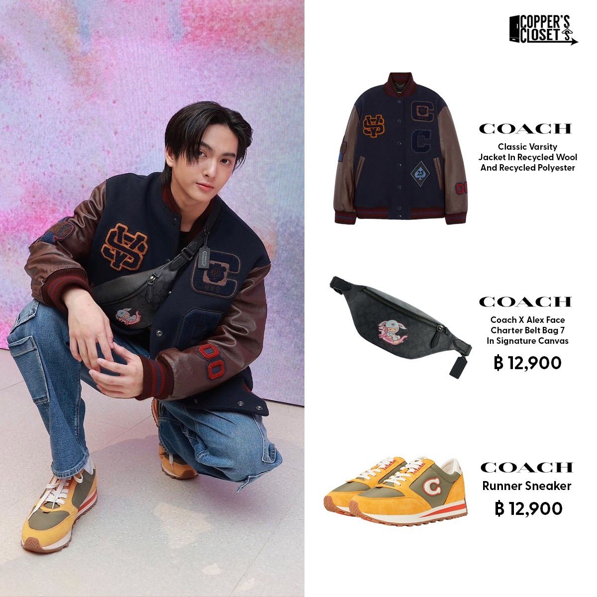 coppersclosets's tweet photo. COPPER’S CLOSETS
OOTD : Total looks @cucopper11 for COACHxALEX FACE at COACH Paragon, Siam Paragon [30.08.23]

🧥💼👟 COACH

#CoachNY #CoachXAlexFace
#COPPERdechawat #COPPERSCLOSETS
#BUSbecauseofyouishine 
#COACHxCOPPER #COACHx789 https://t.co/IzbiesDgpv
