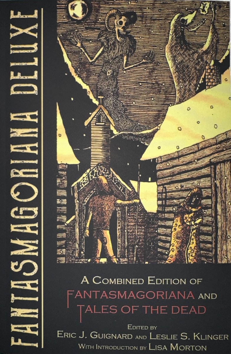 Received another eagerly awaited #BookMail today: FANTASMAGORIANA DELUXE edited by @ericjguignard and Leslie S. Klinger, and published by @DarkMoonBooks An English translation of one of the seminal classic horror anthologies. Looking forward to reading it!