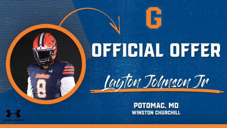 Blessed to receive an offer from <a href="/GburgFB/">Gettysburg College Football</a>. Thanks <a href="/PGalloway16/">Patrick Galloway</a>. <a href="/coachRydzewski/">Joe Rydzewski</a> <a href="/ChurchillDawgfb/">🐶</a> <a href="/WRU_CoachMilez/">Coach 〽️ilez</a>