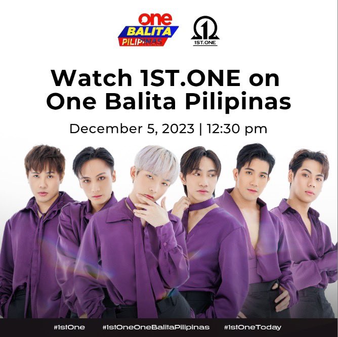 Catch us at One Balita Pilipinas in few minutes! 

Watch Here: 
youtube.com/live/ipmxggPhj…

#OneBalitaPilipinas #1stOne #1stOneOfficial