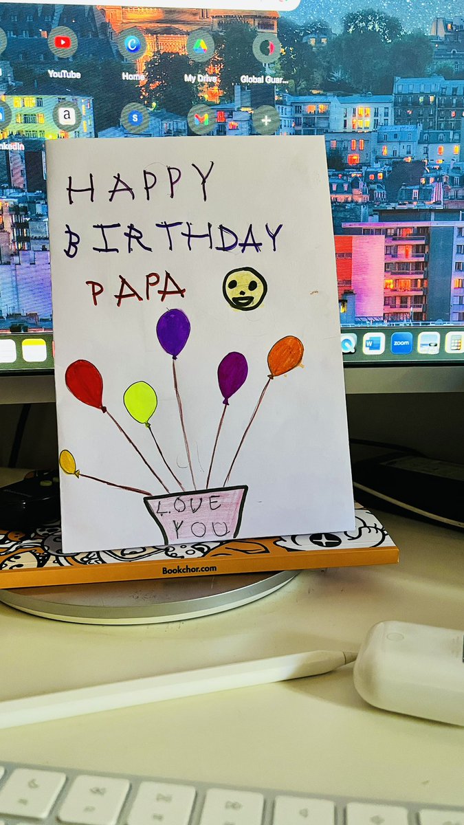 My 3 year old wee guy made me a Birthday card 🥺