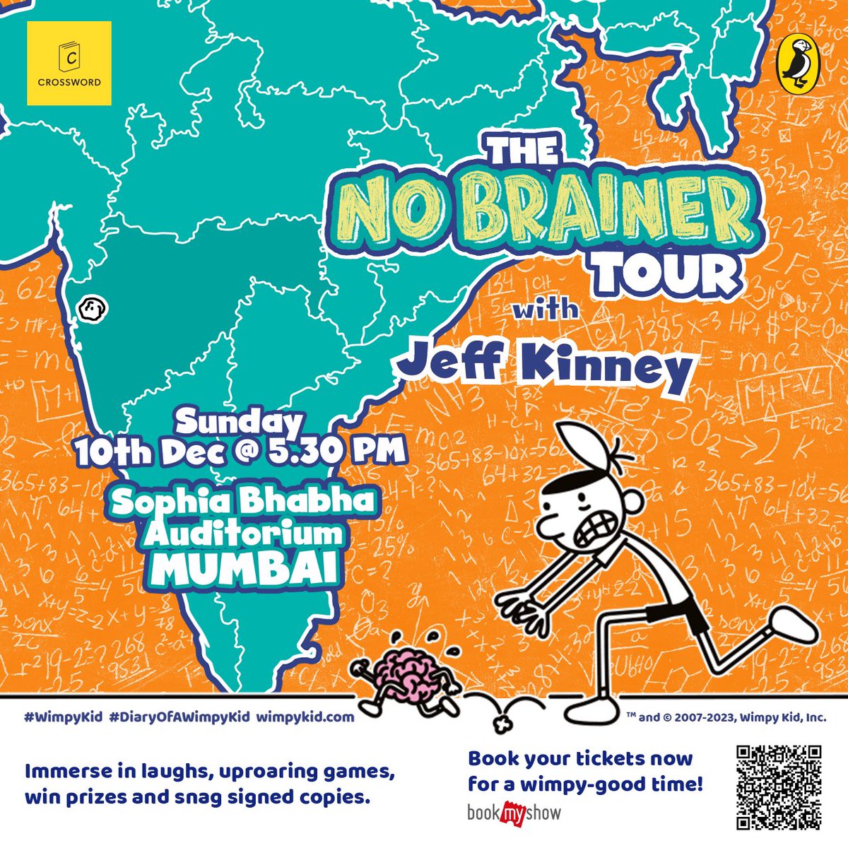 Exciting news, Mumbai! Get ready for a Wimpy Kid adventure as Jeff Kinney is coming to town! 🎉 Join us for a day filled with fun, games, and prizes that even Greg Heffley would approve of. Secure your spot now for an unforgettable experience! 🎟️✨ in.bookmyshow.com/events/wimpy-k…