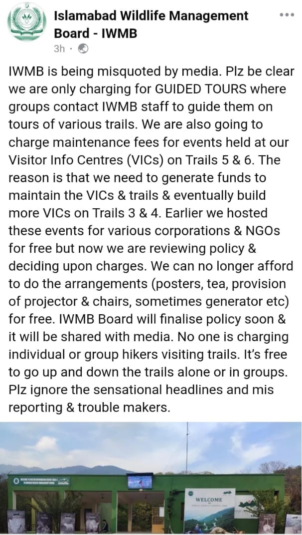 Islamabadies's tweet image. Instead of charging hikers. Tax should be imposed on Monal, La Montana, Dino, Farm Houses and other commercial activities developed in #MargallaHills National Park. #SaveMHNP #MargalaHills #islamabadhikingtrails #Islamabad