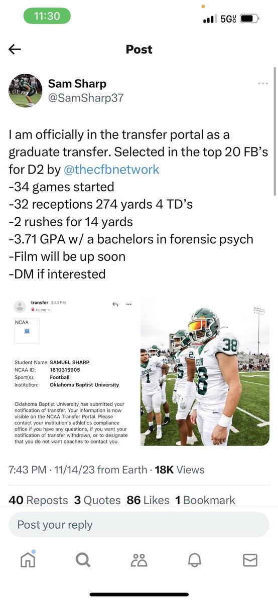 Ryan_Tyler07's tweet photo. @BDPRecruiting https://t.co/22PilwOvl5 https://t.co/T5Exia2P3u