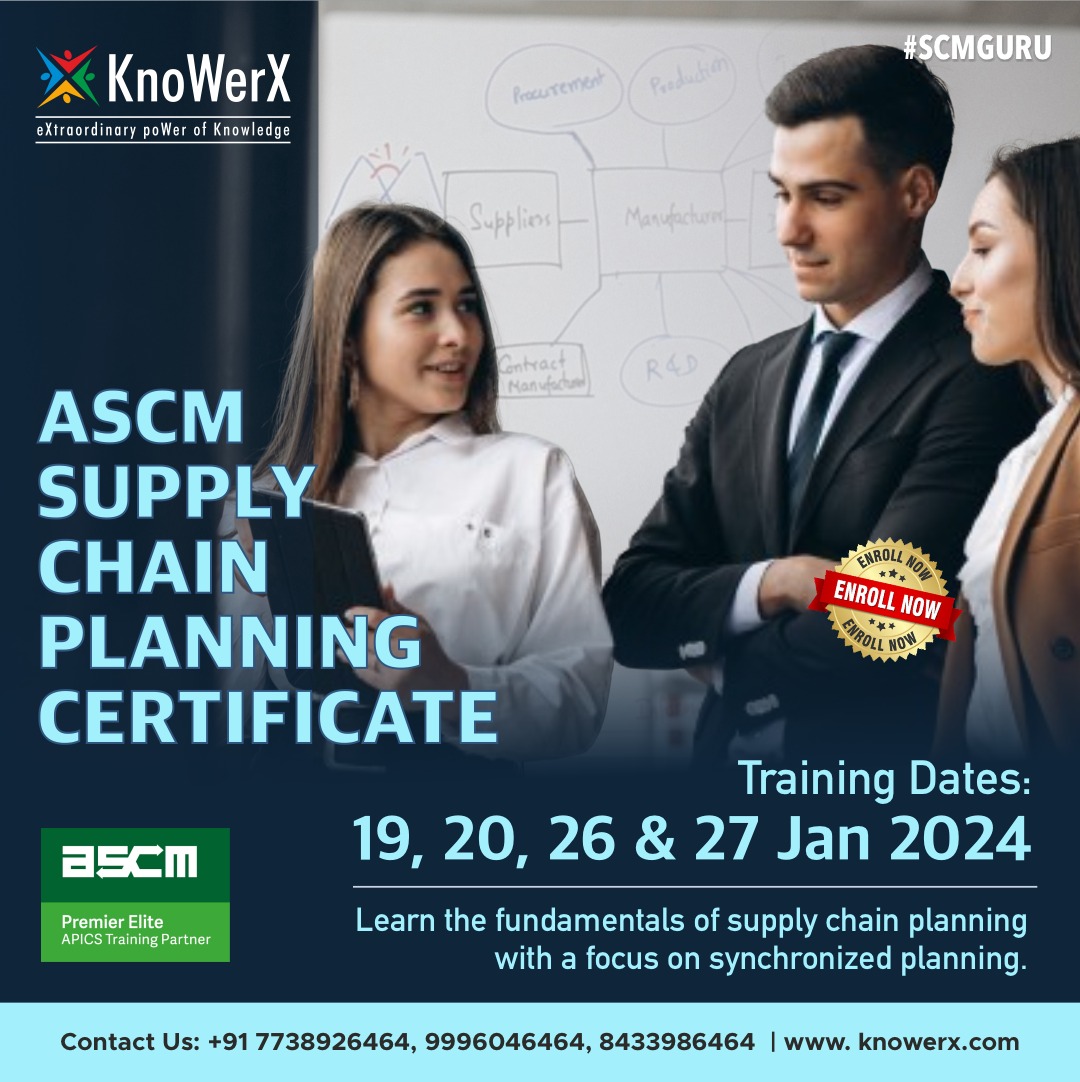 #KnoWerX #SCMGuru #supplychainmanagement #scmcourse #courses #enrollnow #training #certification #SCMCareer #supplychain #planning #ascm #apics
