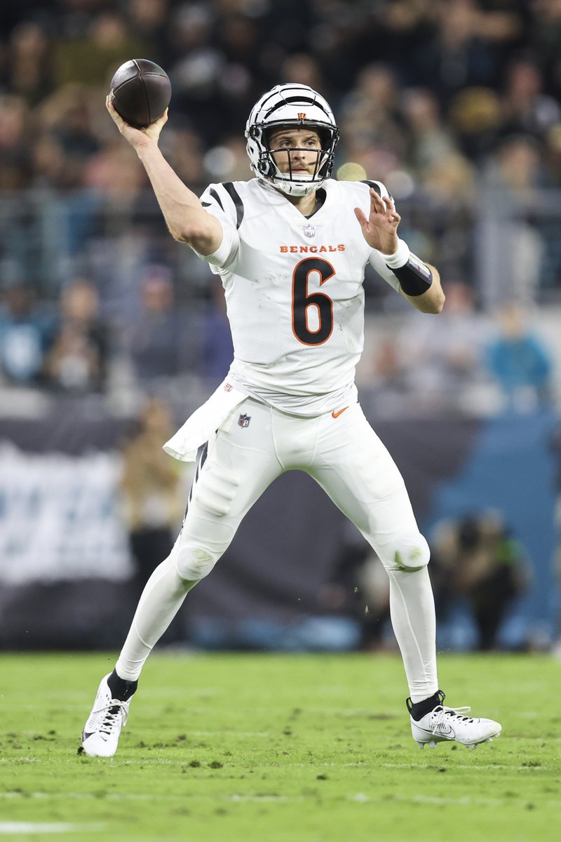 NFL (@nfl) on Twitter photo Jake Browning under the Monday night lights:
32-for-37
354 passing yards
1 passing TD
1 rushing TD
First win as an NFL starter
Everything the <a href="/Bengals/">Cincinnati Bengals</a> could've hoped for and more. #CINvsJAX Jake Browning under the Monday night lights:
32-for-37
354 passing yards
1 passing TD
1 rushing TD
First win as an NFL starter
Everything the <a href="/Bengals/">Cincinnati Bengals</a> could've hoped for and more. #CINvsJAX