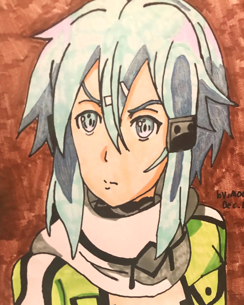 Sinon from Sword Art Online.#SwordArtOnline #AnimeArt