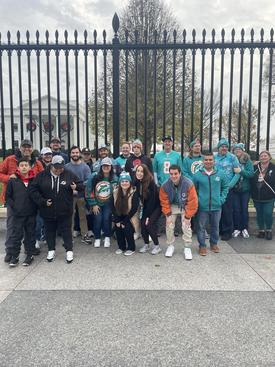 JenUNC89's tweet image. Had an amazing weekend with @TriangleFins cheering on our @MiamiDolphins in DC! Watched the Fins dominate from the first row!