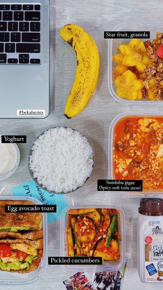 notAain's tweet photo. A compilation of bekal I made for work. #bekalseries https://t.co/srmcIPuxqg
