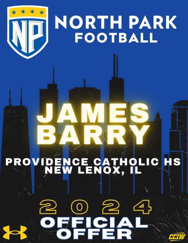 James Barry (@jamesybarry) on Twitter photo After an awesome visit and conversation with <a href="/Jdlizak/">John Lizak</a> Iβm excited to announce an offer from north park <a href="/ProviAthletics/">Providence Catholic Athletics</a> <a href="/Tyler_Plantz/">Tyler Plantz</a> @JustBigPete <a href="/EDGYTIM/">Timothy βEDGYTIMβ OHalloran</a> After an awesome visit and conversation with <a href="/Jdlizak/">John Lizak</a> Iβm excited to announce an offer from north park <a href="/ProviAthletics/">Providence Catholic Athletics</a> <a href="/Tyler_Plantz/">Tyler Plantz</a> @JustBigPete <a href="/EDGYTIM/">Timothy βEDGYTIMβ OHalloran</a>