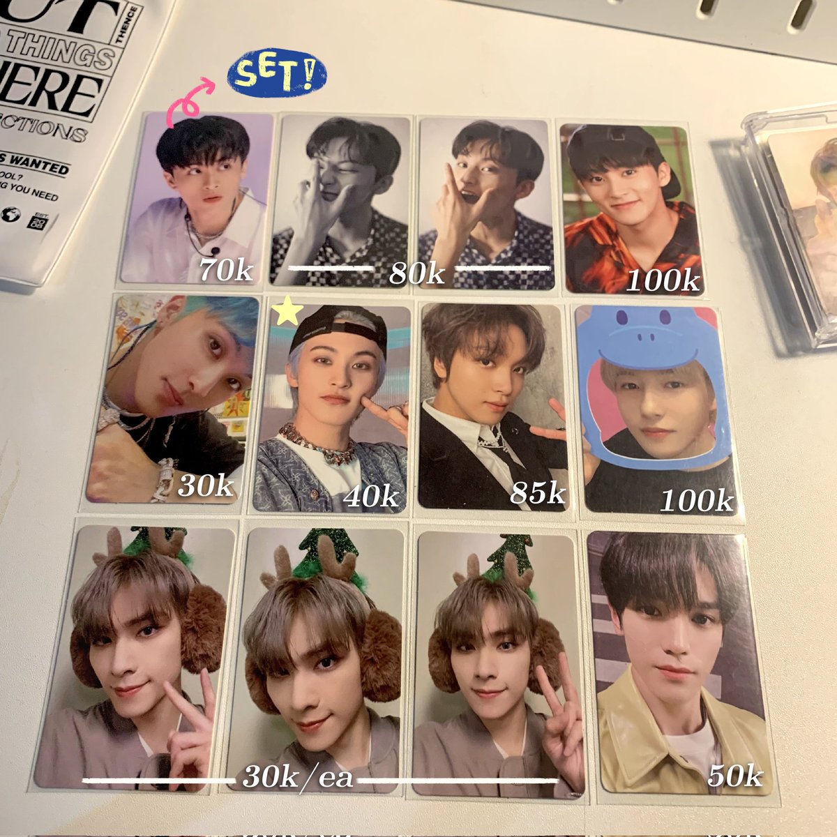 wts — want to sell ina 🗯

aab nct ; mark renjun haechan taeyong xiaojun

🧾 price on pict, exc pack + adm
dm me for more details!
