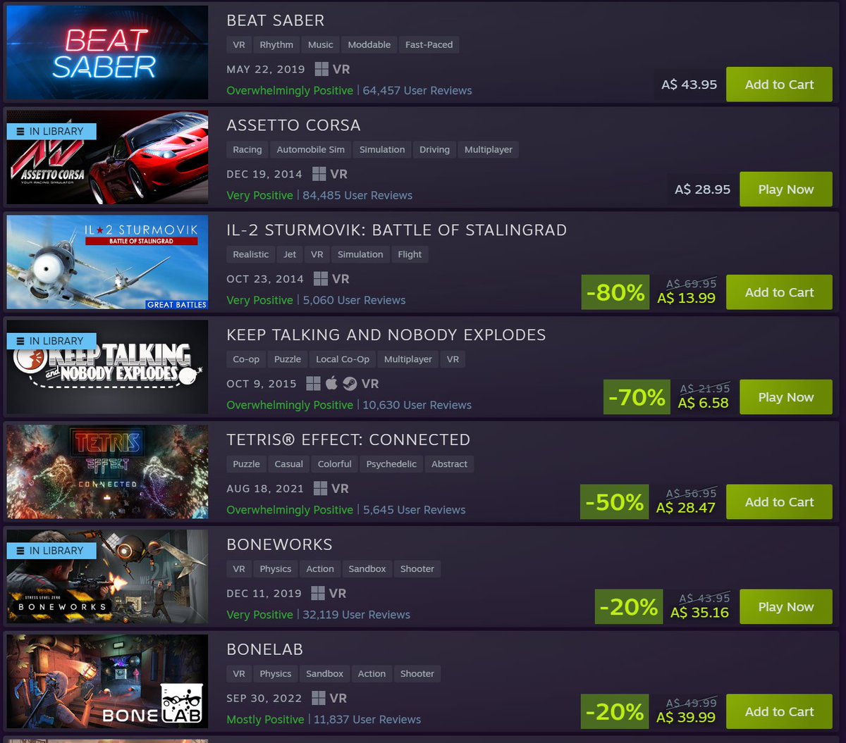 Zetrox2k's tweet photo. @BeatGamesStudio @Beatsaber perfect time for a 50% off sale? hint hint, nudge nudge.... #SteamVRFest  

...might entice some DLC purchases? https://t.co/T339e1nrmr