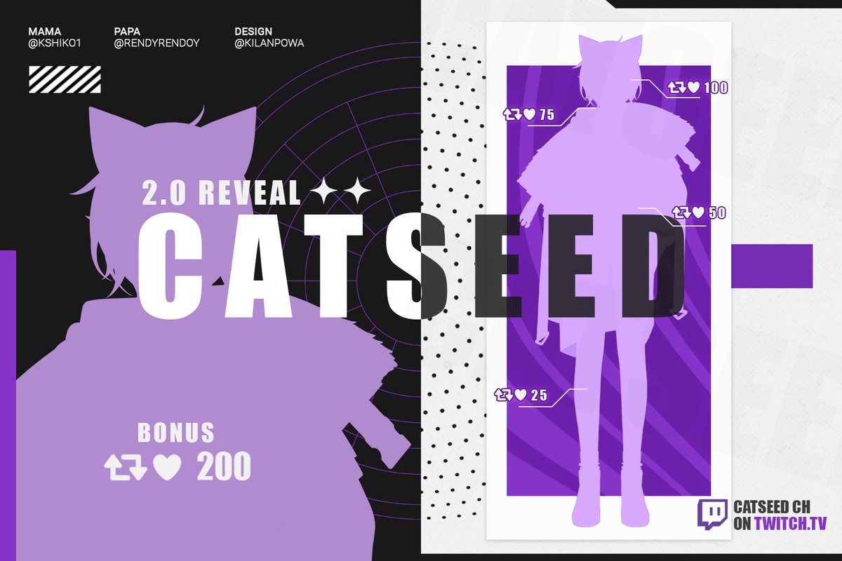 catseedch's tweet photo. your favorite gaming warlord cat 2.0 is here!
i stream and win every game, if i lose it's the game fault!

ママ🖌️: @kilanpowa
ママ🎨: @KSHIKO1
パパ⚙️: @RendyRendoy

General tag : #Catseed
Art Tag: #Catmera
Clip/Live:  #CATonAir
Oshi Mark: 👑🐈‍⬛

#Vtuber #ENVtuber #VtuberID #VtuberDebut #ModelReveal #Femboy
