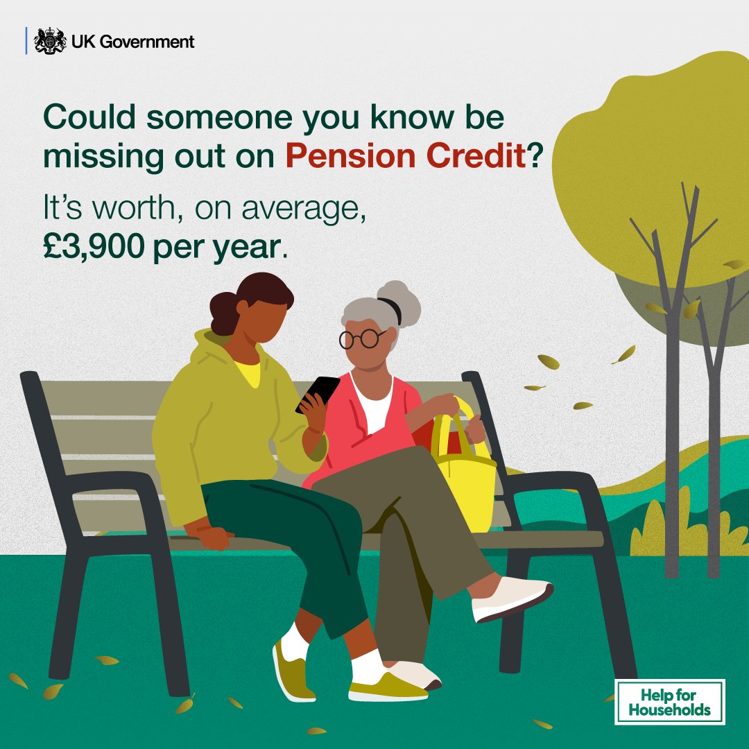 #PensionCredit could provide extra money for those over 66, plus other support including Cost of Living Payments Find out more ow.ly/v8Ty50PRa7x #HelpForHouseholds