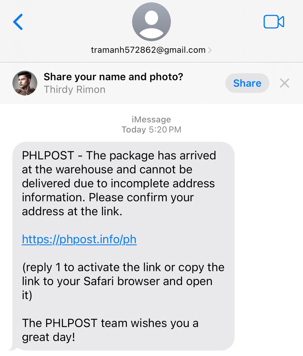 thirdyrimon's tweet photo. @PostOfficePH I almost got scammed. Susko! https://t.co/peKsHile0v