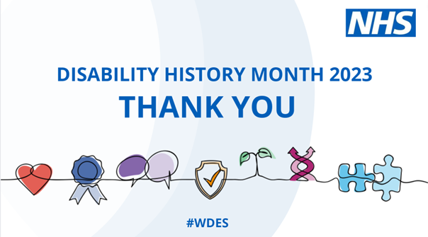 wdesnews's tweet photo. This #UKDHM, celebrate our 1 in 5 NHS colleagues with visible and hidden disabilities and long-term health conditions who care for the NHS and for patients each day. If you'd like to know more about leading the change for our NHS people, visit https://t.co/OQINJmNxtC #WDES https://t.co/SkNmkILlD1