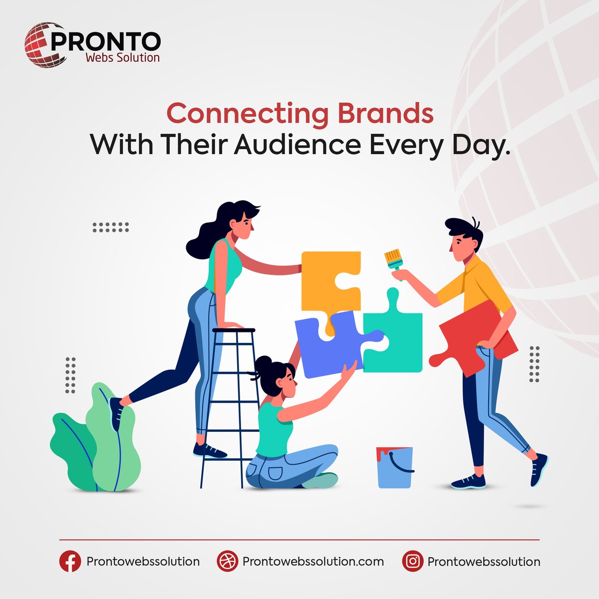 PWebsSolution's tweet image. Elevate your brand&apos;s online presence with our expert social media services! We&apos;re here to connect your brand with the right audience, every day. Let&apos;s start a conversation today and watch your brand soar to new heights. prontowebssolution.com

#ProntoWebSolution #SocialMedia