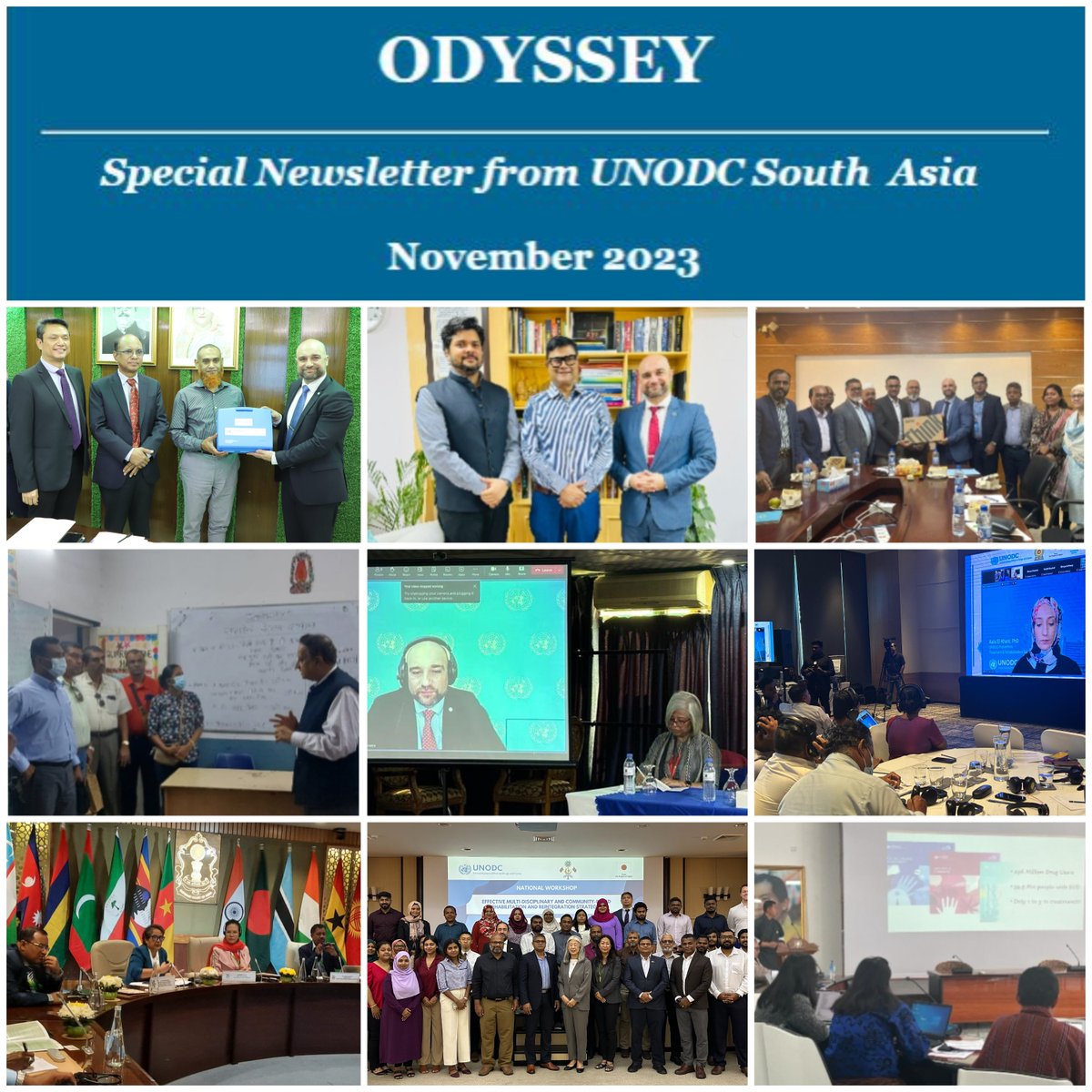 🌐Out Now: @UNODC South Asia's Odyssey (Nov 2023) 🔍In Focus: ✅Equipping law enforcement with tools ✅Addressing HIV/AIDS among drug users ✅Promoting drug use prevention & treatment ✅Advancing #AccesstoJustice ✅Championing community-driven #PVE Read: t.ly/jqFV1