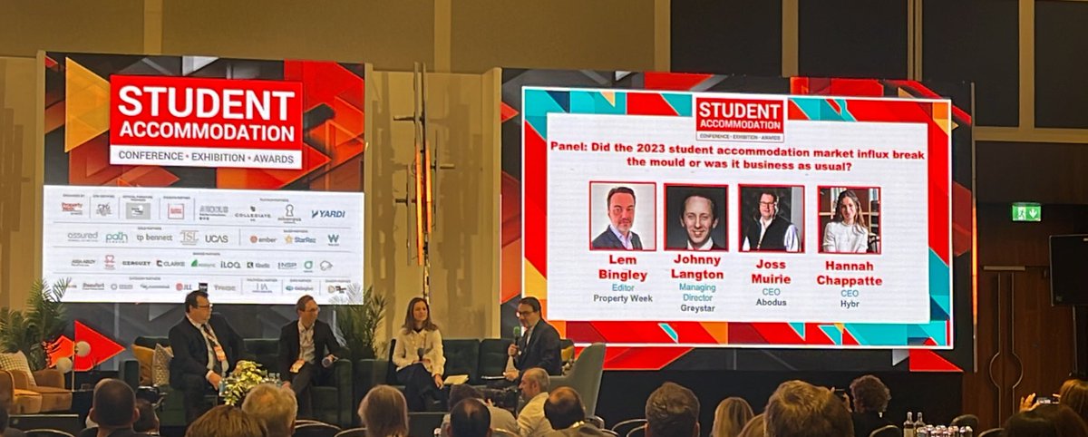 Next up on the #StudentPW stage is our panel of experts! 👏

They will explore whether the influx in the 2023 student accommodation market broke the traditional patterns or followed business as usual.