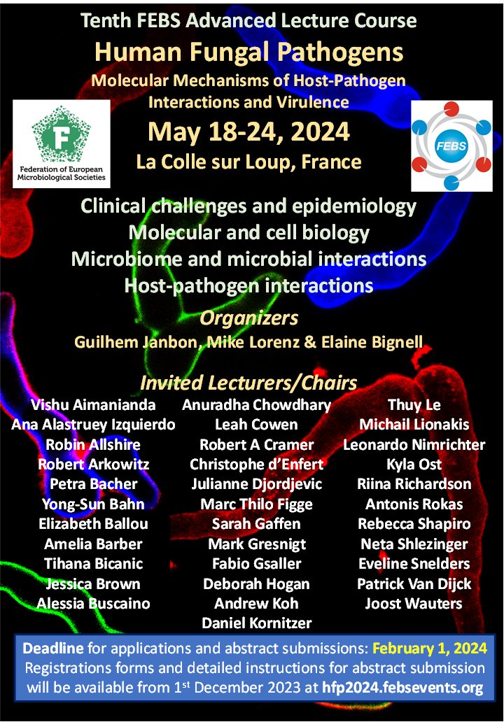 Guilhem Janbon (@guilhemjanbon) on Twitter photo Dear all
Registration for the next #HFP2024 is now open at hfp2024.febsevents.org
see you in La Colle!
@guilhemjanbon, <a href="/ElaineBignell/">Elaine Bignell</a> and Mike Lorentz Dear all
Registration for the next #HFP2024 is now open at hfp2024.febsevents.org
see you in La Colle!
@guilhemjanbon, <a href="/ElaineBignell/">Elaine Bignell</a> and Mike Lorentz