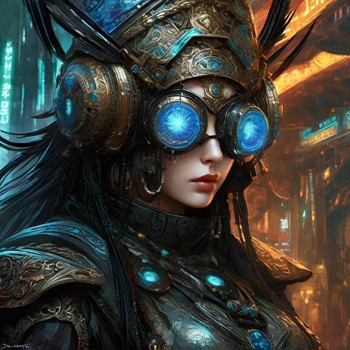 Delerat7's tweet photo. Arcane Technomancer
#ai #aiart #aiartcommunity #AIArtistCommunity #aiartist #fantasyart #sciencefantasy #artwork #art #dndart #planewalker #AiGirl #scifiart #sciencefiction #conceptart #surreal #TuesdayFeeling #tuesdaymotivations #tuesdayvibes #tuesdaymorning https://t.co/ujhc26eUxd