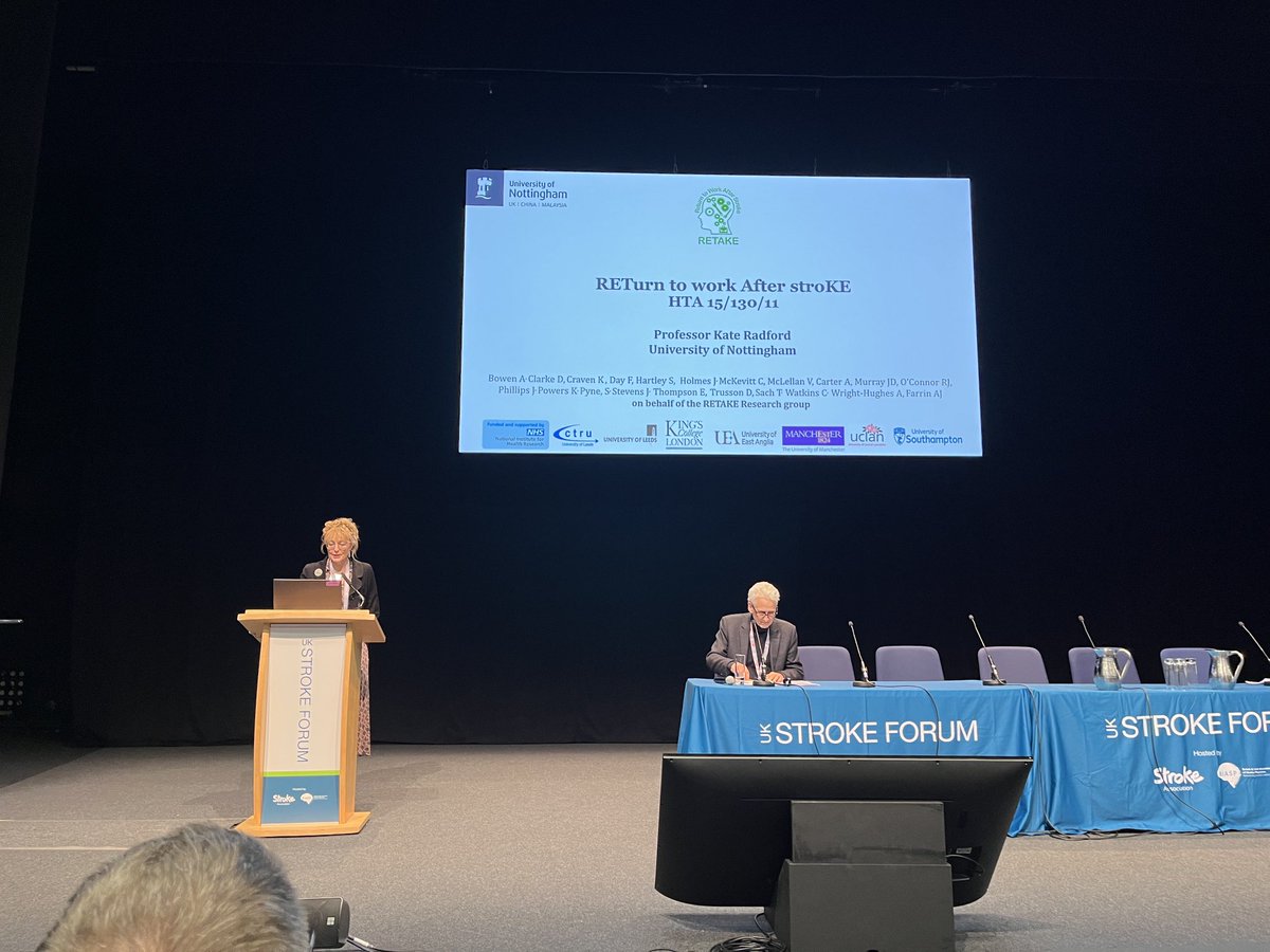 ⁦<a href="/Rehab_Research/">Kate Radford</a>⁩ after six years work presentation of first results  👏