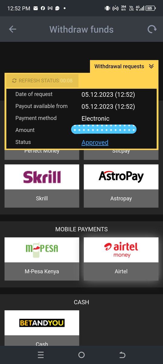 SPORTStipskenya's tweet photo. #highlights fifth withdrawal of the day, #1xbet best betting siteπ₯°π₯°π₯°
#freewithdrawal
#freedeposit
#taxfree
Don't have #1xbet account
Sign upπ: β½οΈ
Register π: https://t.co/sGMfOe2Q8I
Use promo codeπ KENYA2030 https://t.co/d8nLL4ziEe