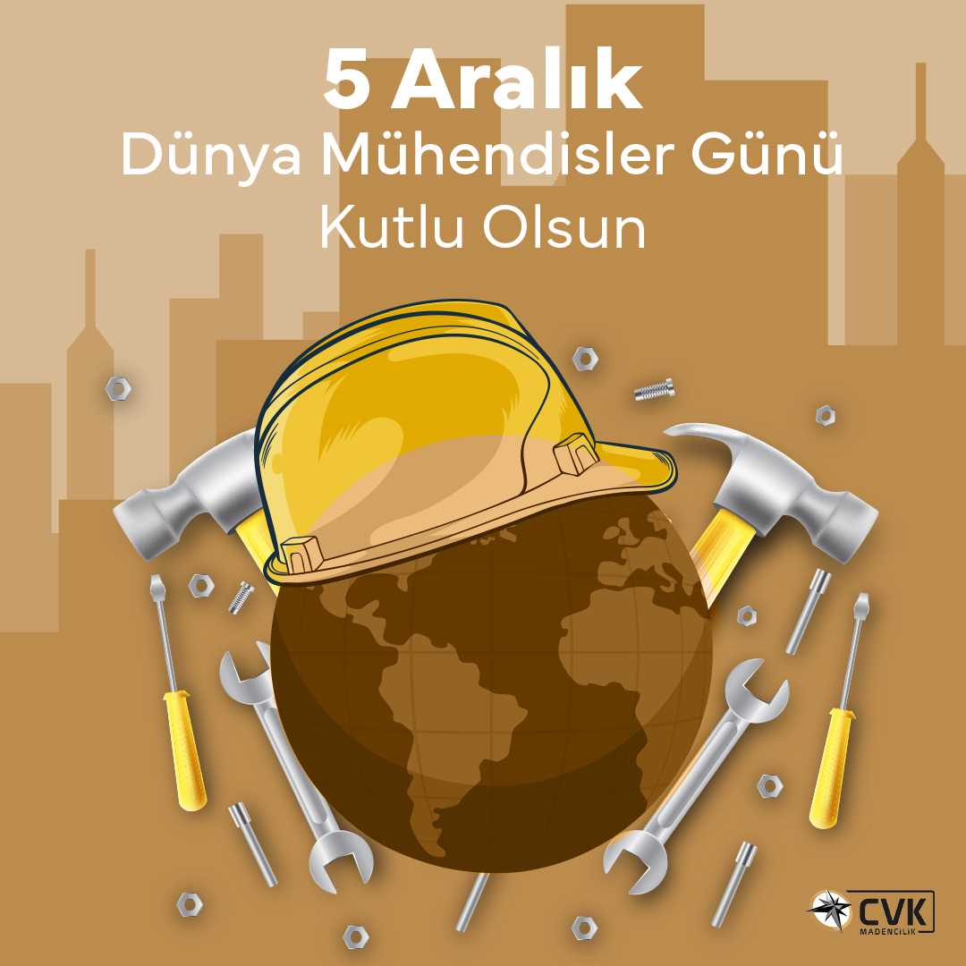 Hayatımızı kolaylaştıran bütün nesnelerin arkasında en az bir mühendisin alın teri var. Kültürel gelişimimizin önemli özneleri mühendislerimizin Dünya Mühendisler Günü Kutlu Olsun!

#CVKMaden #Maden #Madencilik #DünyaMühendislerGünü #MühendislerGünü