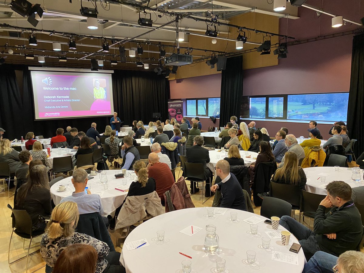 #SWMminglejingle | And we’re off! Welcome everyone to this years SWM Members Mingle and AGM at the @mac_birmingham! 🎭 Thank you to our first speaker, @DeborahKermode for an inspirational start to the day 🗣️ #Sustainability #Networking #Birmingham #ClimateChange