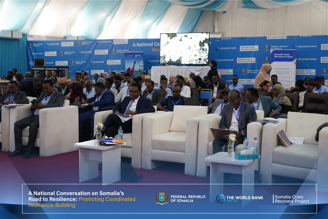 Currently on stage: Technical Session 5: 'Access to Resilient Health Systems' underway now. Exploring crucial insights on enhancing healthcare preparedness for rapid and gradual crises.  @ScrpSomalia  #SomaliRecovery #BuildingResilience  #Kabasho #SomaliaR2R