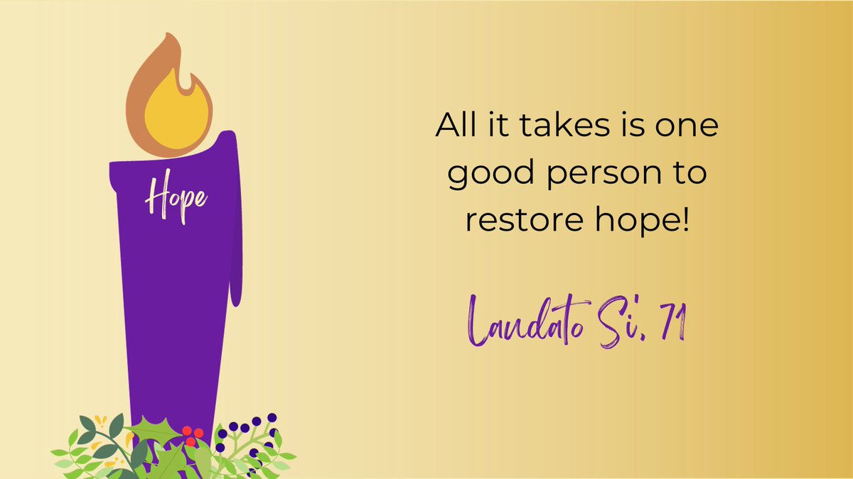 What could you do to restore some hope today? Who restores hope for you? Maybe you could tell them this today. #Advent