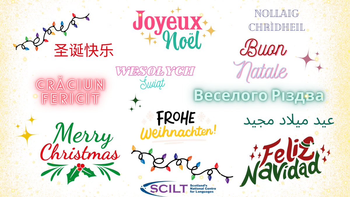 SCILT's Christmas webpage is now live! We've compiled a range of resources to use in the language classroom to celebrate the festive season. Check it out now! loom.ly/lFyHYCQ #christmas #languages #resources