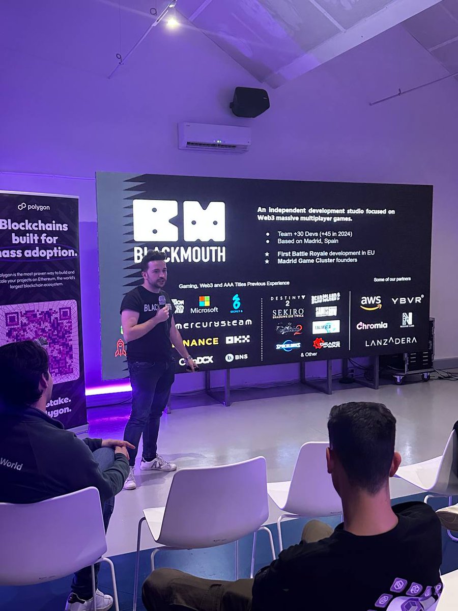 Building hard, Playing hard 🕹️

Some cool vibes 
--- Yesterday's Guild Day 🔥

🫡Kudos/Speakers
@inicavest,<a href="/SergioVarona_/">Sergio Varona</a> &amp; Carlos

🫡Kudos/partners
<a href="/milmadrid_/">MIL Madrid - Madrid Innovation Lab</a> &amp; <a href="/W3B_Lab_Madrid/">W3B Lab Madrid 🎩</a>  X <a href="/w3blabstudio/">W3B Lab Studio</a> 

<a href="/0xPolygonDevs/">0xPolygonDevs</a> #PolygonCommunity @0xPolygonLabs