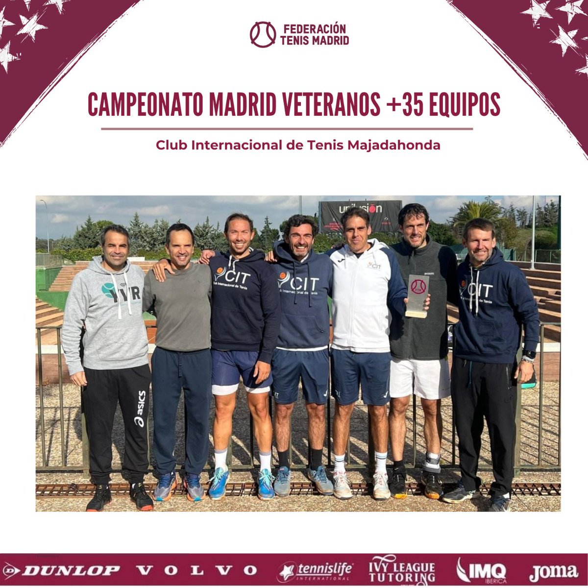𝗘𝗟 𝗜𝗡𝗧𝗘𝗥 𝗩𝗨𝗘𝗟𝗩𝗘 𝗔 𝗖𝗢𝗥𝗢𝗡𝗔𝗥𝗦𝗘 𝗖𝗔𝗠𝗣𝗘Ó𝗡 +𝟯𝟱

🏆 El CIT Majadahonda, ha logrado un nuevo título regional en la primera división de la categoría de veteranos +35, en su feudo y ante los vecinos de Tenis Couder.

Ver noticia 👇
ftm.es/noticias/gener…