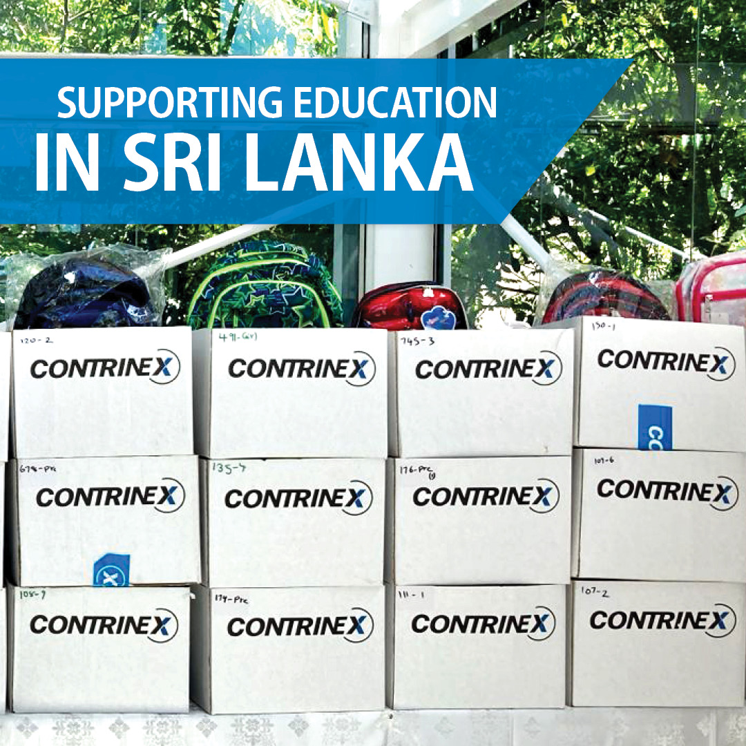 ContrinexGroup's tweet photo. 🌟 Contrinex empowers education in Sri Lanka!✨
Excited to announce the donation of 50 school packages, each filled with essentials - backpacks, books, and shoes. 🎒📚👟 
Join us in shaping a brighter future for these young minds! 🌈💙 #ContrinexCares #EducationForAll 🤝 https://t.co/lozh53JlCJ