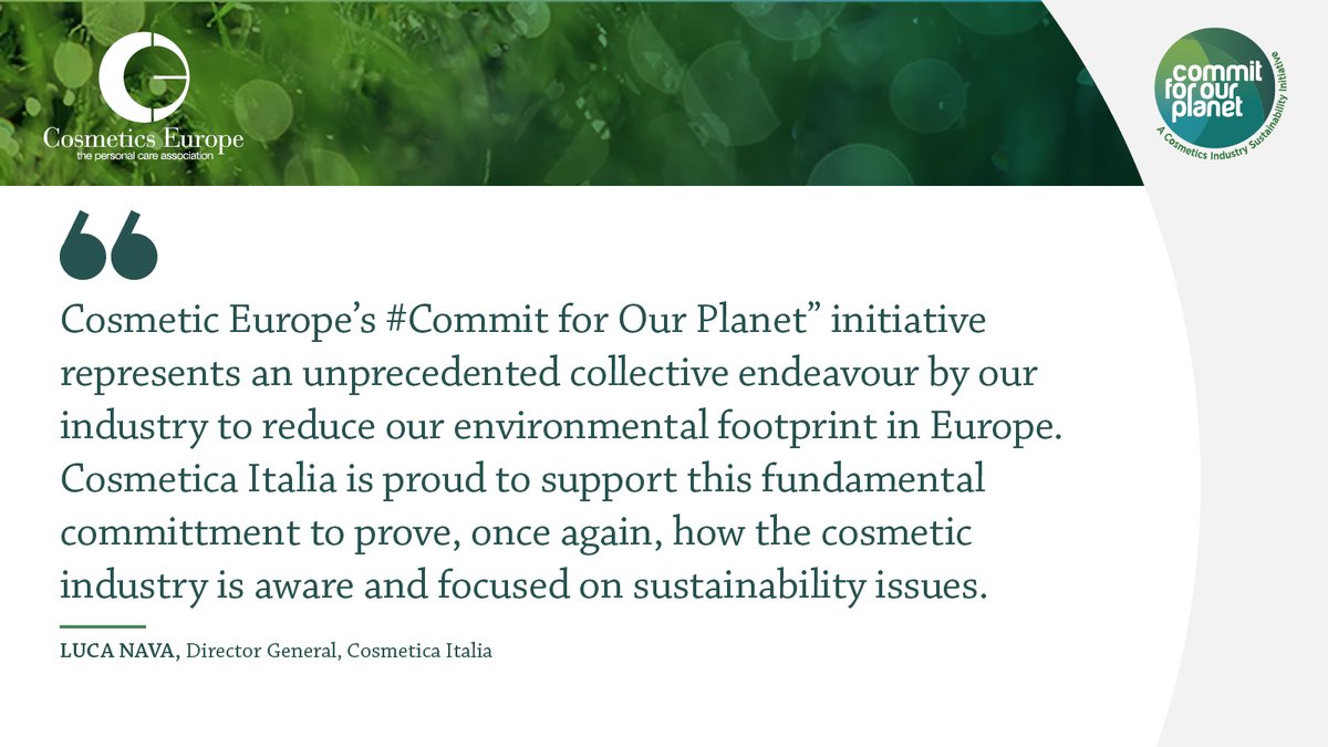 CosmeticsEur's tweet photo. Why join #CommitforOurPlanet by @CosmeticsEur ?
Check out what our Initiative Partners have to say on that!
Find out more about #CommitforOurPlanet ⬇️
https://t.co/yCNxHTcoOU https://t.co/DThO9L6XIQ