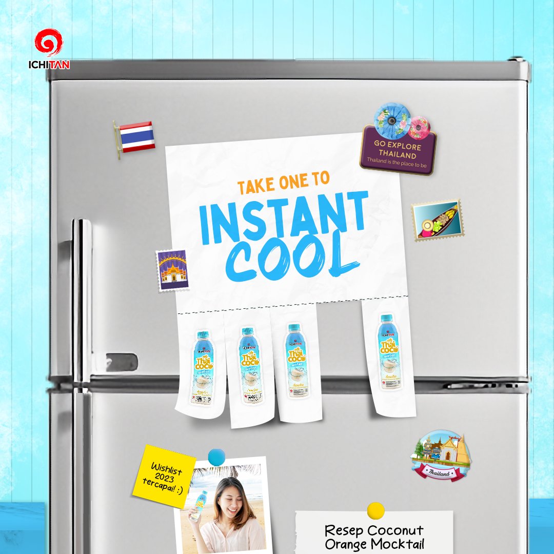 Take one to Instant Cool your day!

Taklukin kegerahanmu cukup dengan satu botol Ichitan Thai Coco Water aja 🥶

#InstantCool
#IchitanThaiCocoWater
#Ichitan #IchitanIndo