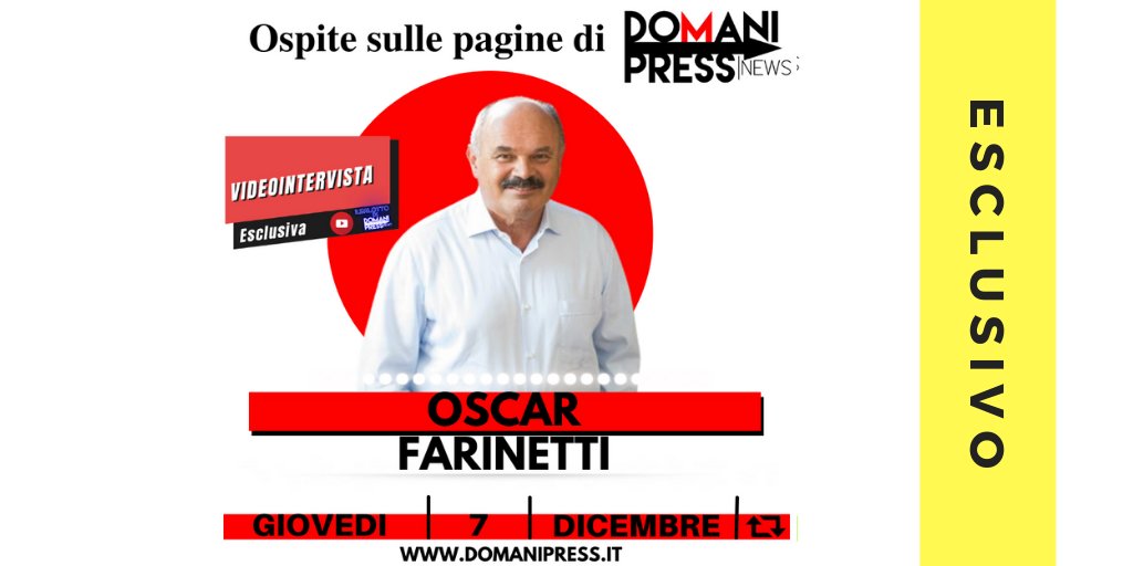DomaniPress's tweet photo. 🔝👁️📺L'imprenditore ambasciatore del #MadeinItaly #OscarFarinetti sarà il prossimo ospite del Salotto di #Domanipress. Parleremo del suo ultimo libro “10 mosse per affrontare il futuro” edito da @solferinolibri e di molto altro. #Danonperdere ➡️https://t.co/aow9P4WeEU https://t.co/8w4GvhC1WU