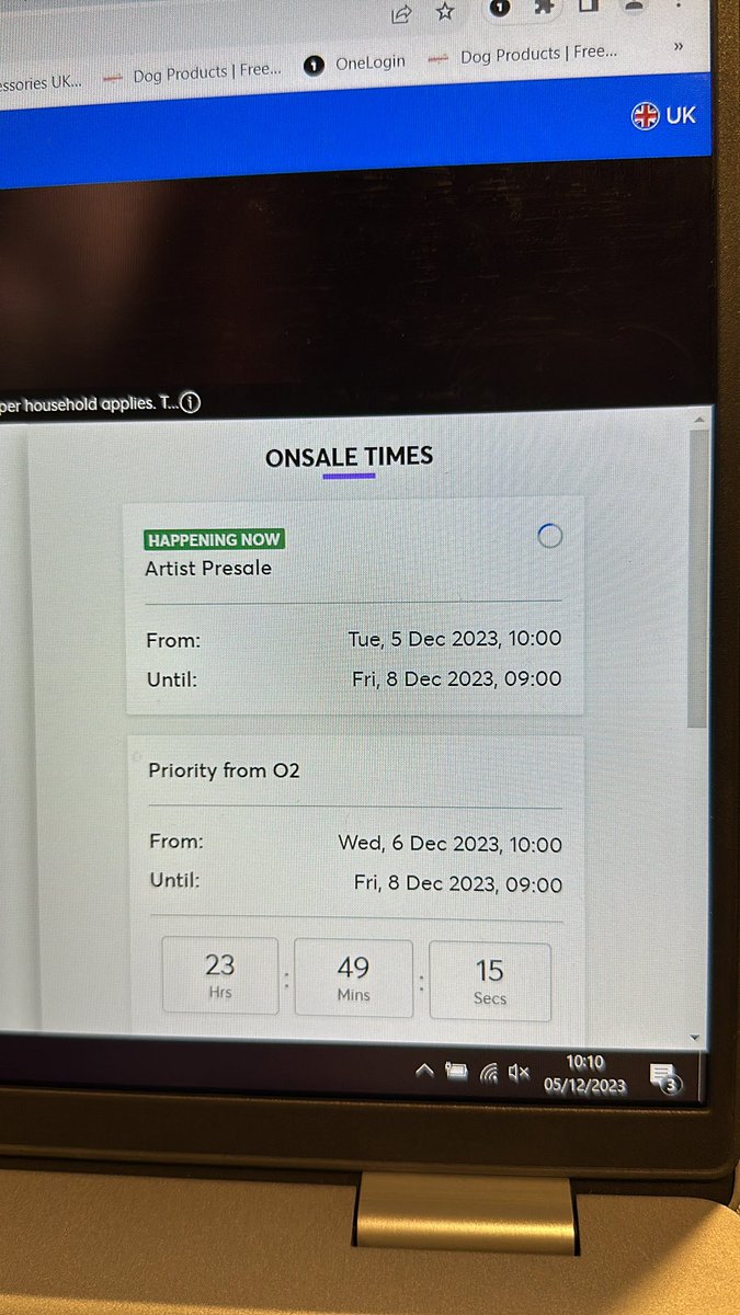 KayleighCaprice's tweet photo. @BrettYoungMusic @TicketmasterUK Presale isn’t working 💔💔💔 been on load long page on 5 different devices😩😭 https://t.co/StWksK0nn6