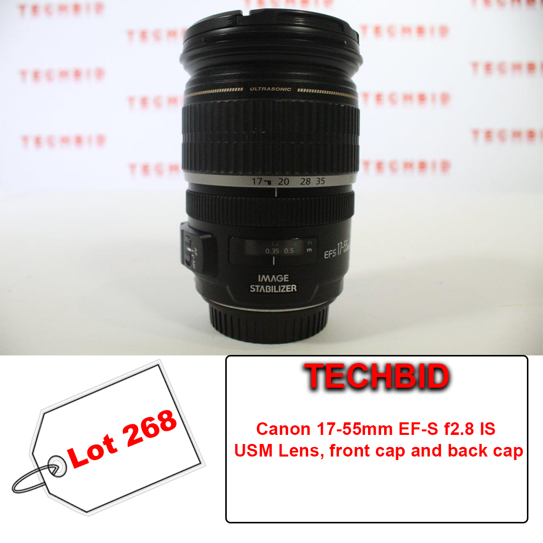 TechbidAuctions's tweet photo. Lot 268

Canon 17-55mm EF-S f2.8 IS USM Lens, front cap and back cap

Bid now!
Final day!

https://t.co/Ue459V7aC3

#auction #onlineauction #bid #bidding #broadcast #equipment #online #london #tripod #camera #film #filming #production https://t.co/F6MYdP1Jkz