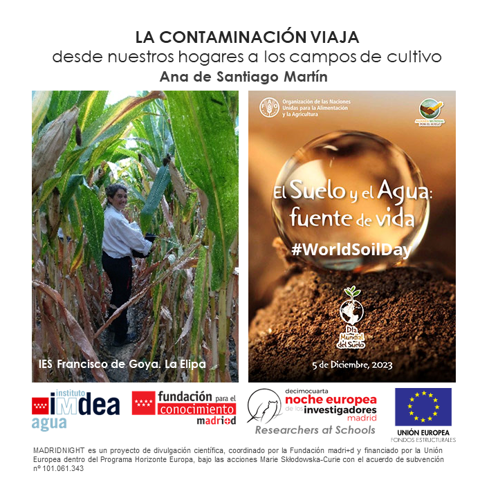 Para celebrar el #DíaMundialdelSuelo, Ana de Santiago (<a href="/SoilWaterQ/">Soil and Water Quality</a>) impartió la charla "La contaminación viaja desde nuestros hogares a los campos de cultivo" a alumnos de 1º de la ESO del IES Francisco de Goya (Madrid)
#DíaMundialdelSuelo #AcciónPorElSuelo #WorldSoilDay