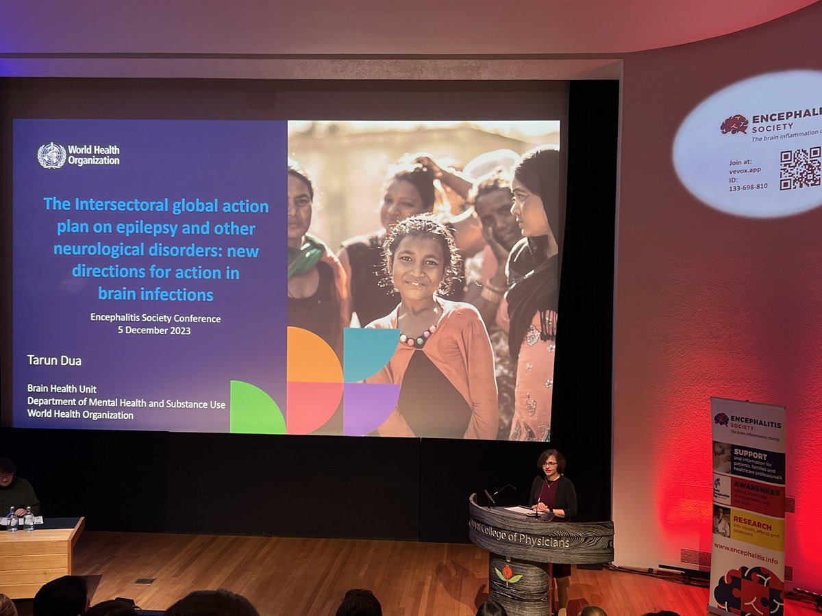 dryaredzewde's tweet photo. The aim is to promote and protect brain health globally. As Dr Tarun Dua from @WHO deliver her keynote speech on #IGAP @encephalitis conference 

#BrainHealth #encephalitis #Awareness #careandsupport #research #policy https://t.co/0lmi8JwEuI