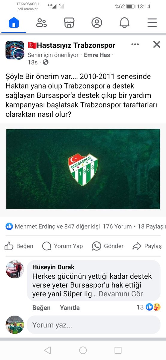 Bu ayıp tüm BURSAYA YETER helal olsun TRABZONSPOR CAMİASINA