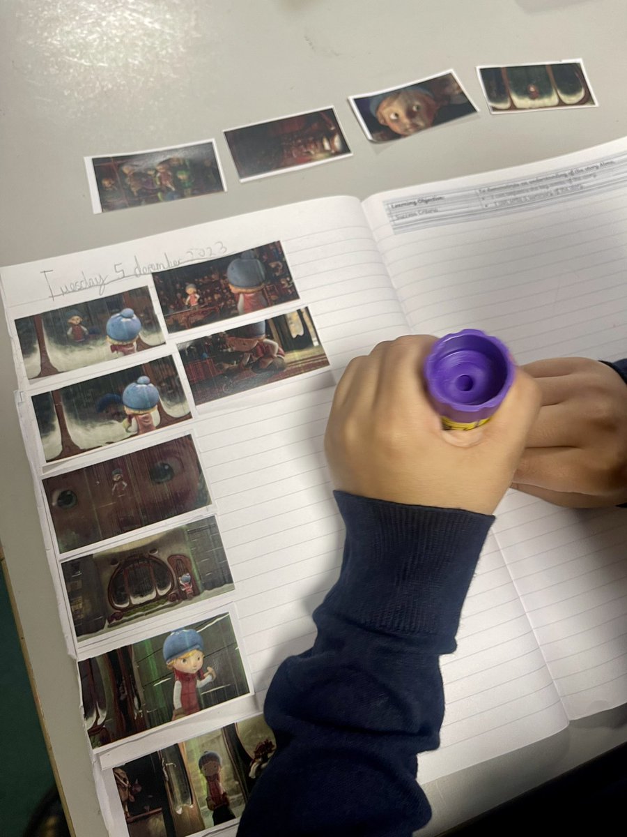 5Batley's tweet photo. Class 5 delved into the mysterious world of 'Alma' during our English lesson today, watching the intriguing video and now engaged in sequencing the story's events through a cut and stick activity. 📚✂️ https://t.co/vHK9QnbHhR