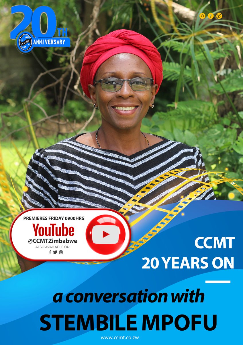 As part of our 20th Anniversary commemorations, we invite you to be part of this conversation with Stembile Mpofu. She will share with you her journey with the organisation from the start.

Join our premiere on Youtube ON Friday 08 December 2023 at 09.00 am.

#CCMTat20