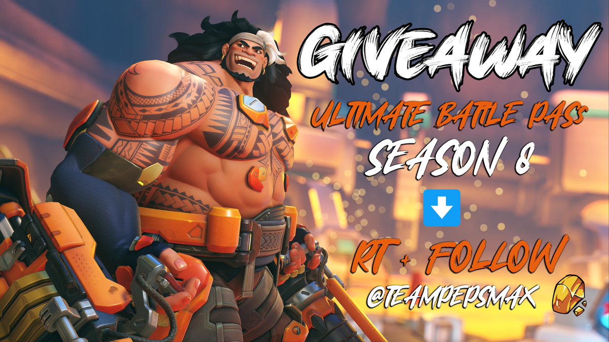 🎁 #GIVEAWAY 🎁
Season 8 is starting today!
We want to give you a chance to win: 2 x Ultimate Battle Pass 🥳

- Mauga + Legendary Magma Skin
- 2000 #Overwatch2 Coins 🪙
- 2 Skins: Magma Moira + Wild Tracker Widowmaker.
- 20 BP Tier Skip 💨

➡️To enter : RT + Follow <a href="/TeamPepsMAX/">TEAM PEPS</a>